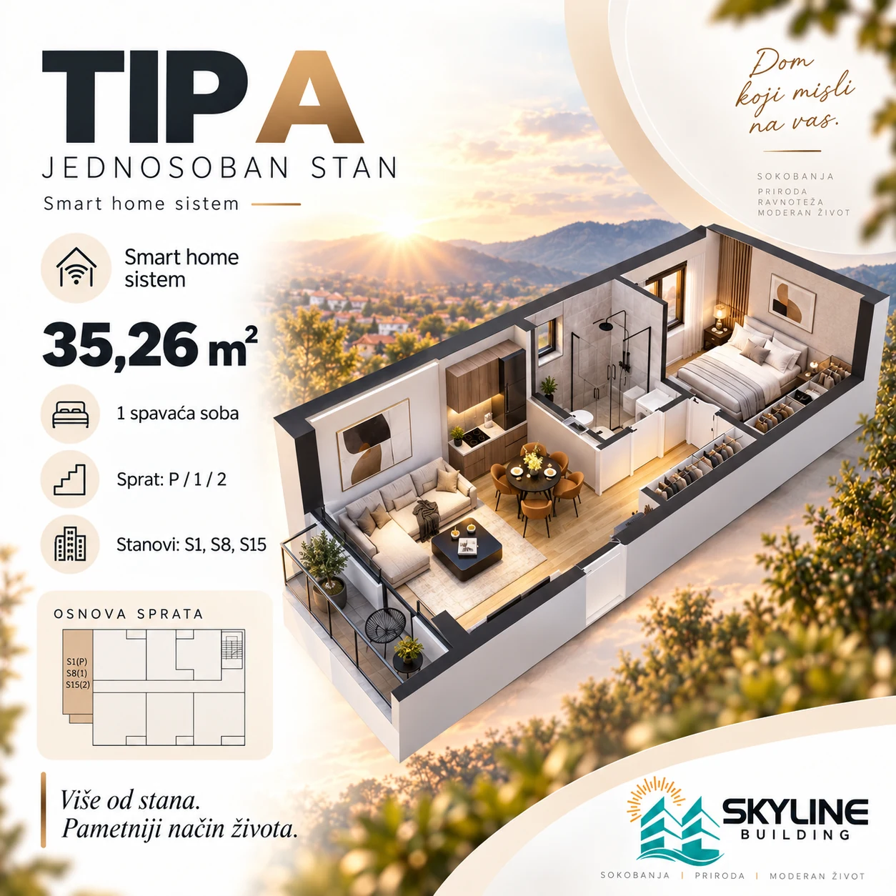 Tip a – prikaz stana